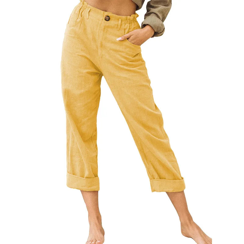 GRACE | Cotton Cropped Women’s Trousers