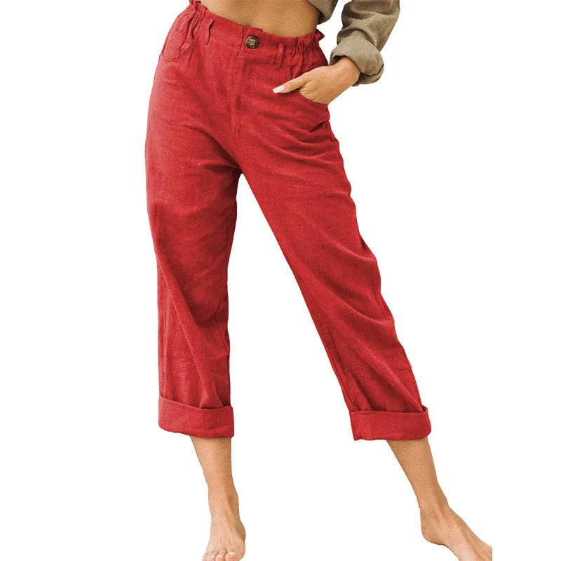 GRACE | Cotton Cropped Women’s Trousers