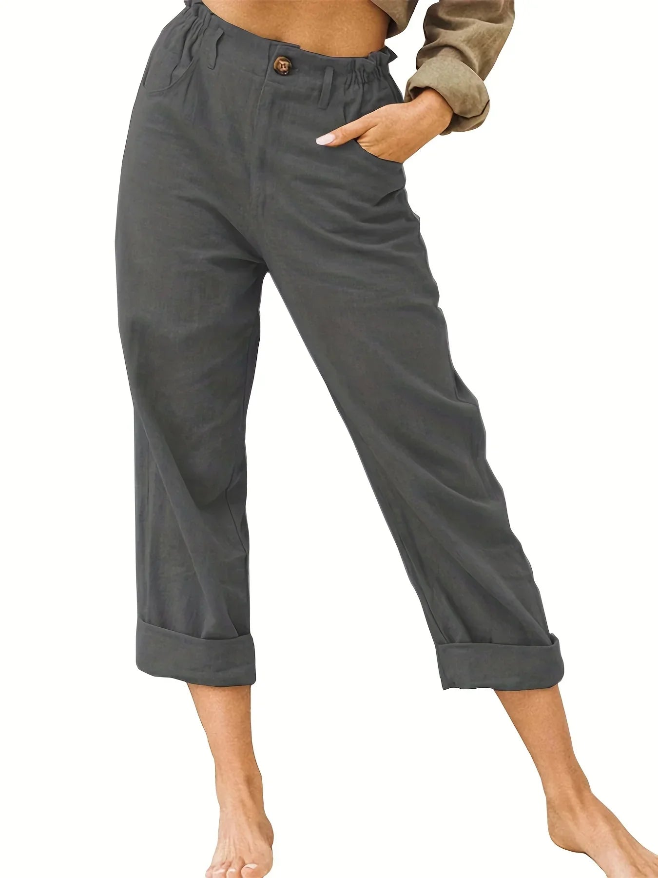 GRACE | Cotton Cropped Women’s Trousers