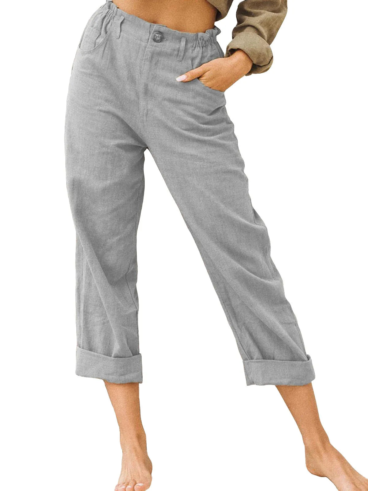 GRACE | Cotton Cropped Women’s Trousers