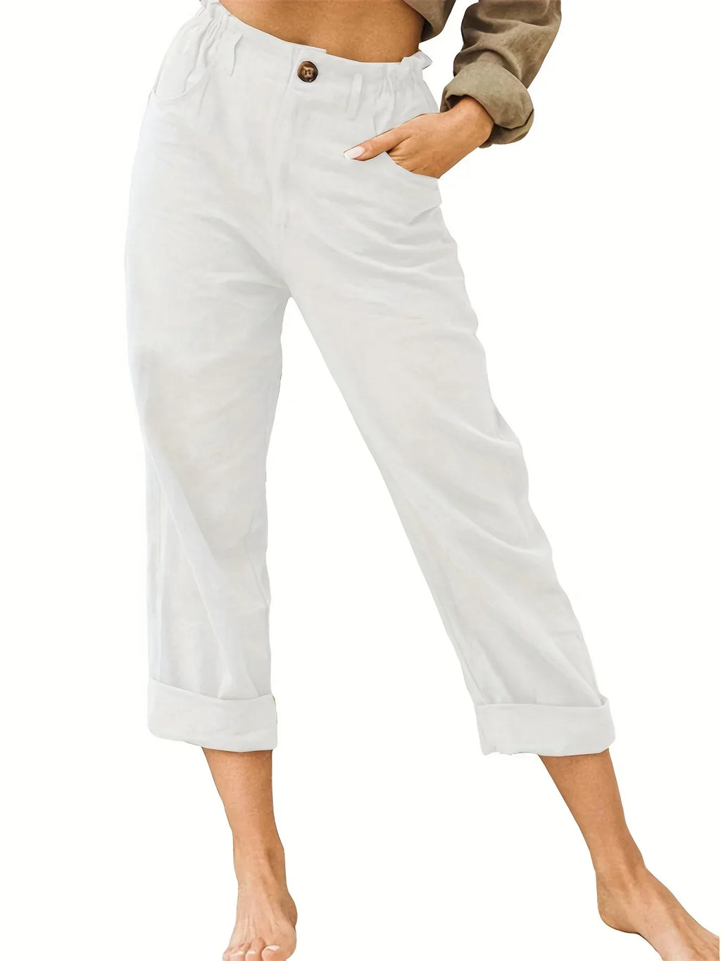 GRACE | Cotton Cropped Women’s Trousers