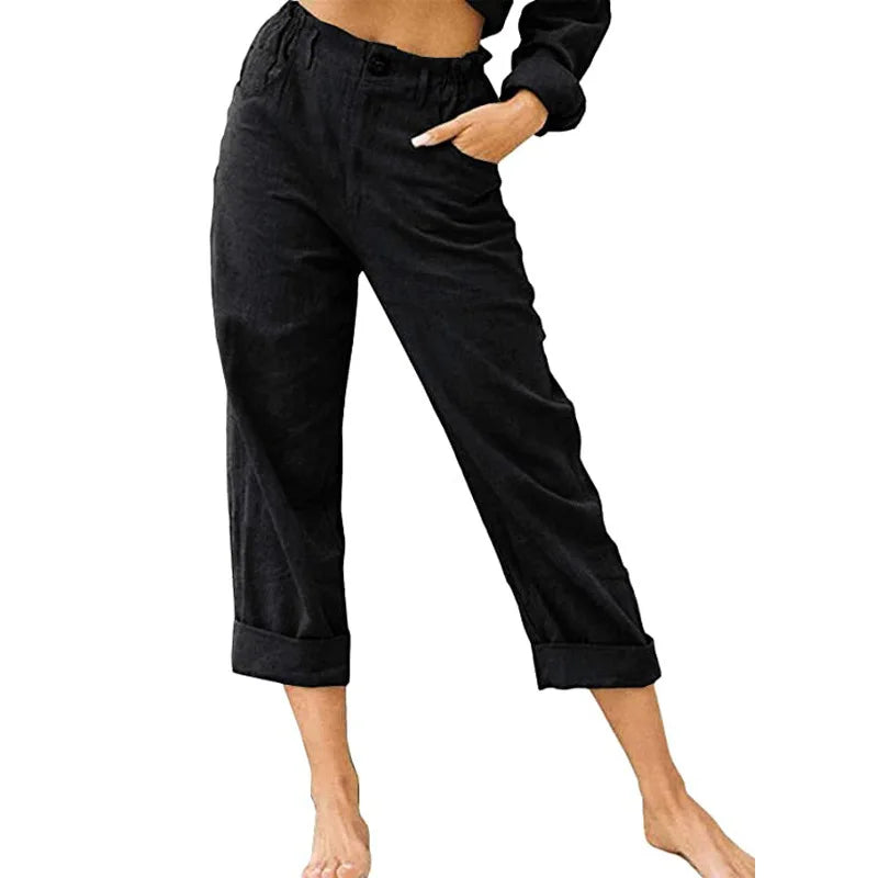 GRACE | Cotton Cropped Women’s Trousers