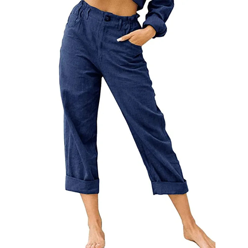 GRACE | Cotton Cropped Women’s Trousers