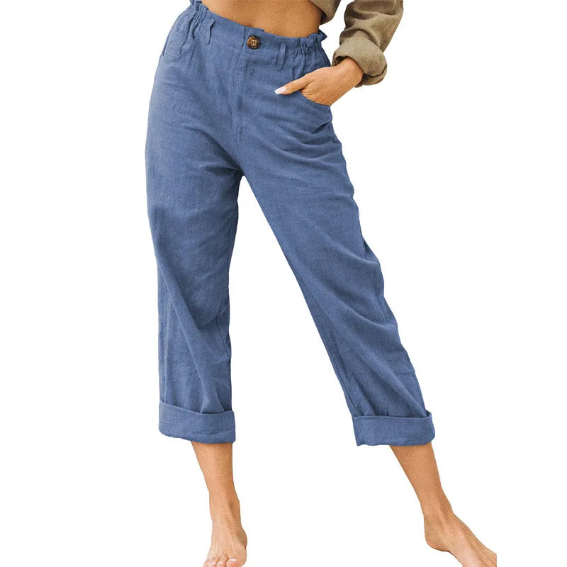 GRACE | Cotton Cropped Women’s Trousers