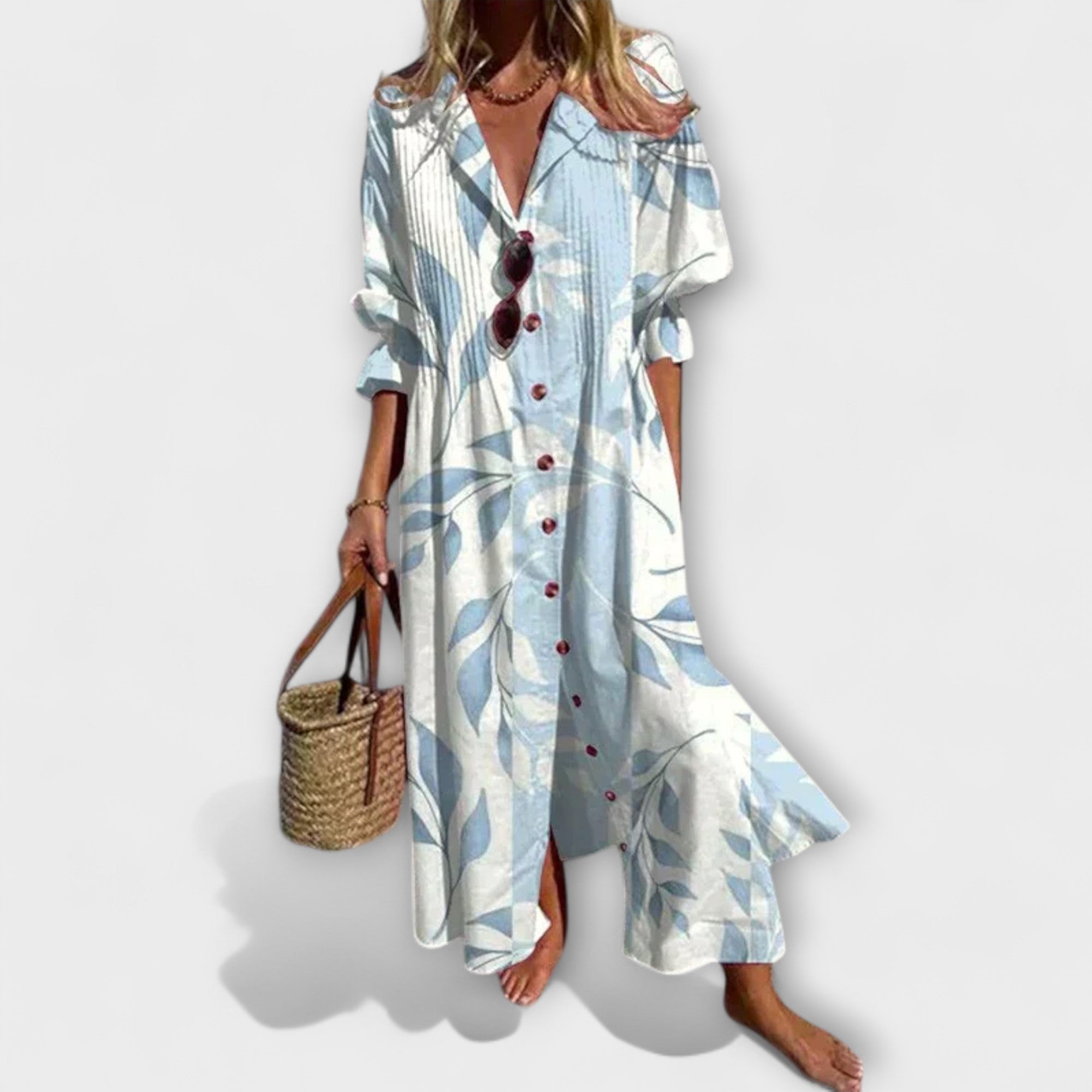 Lila - Flattering Maxi Dress with Tummy Coverage