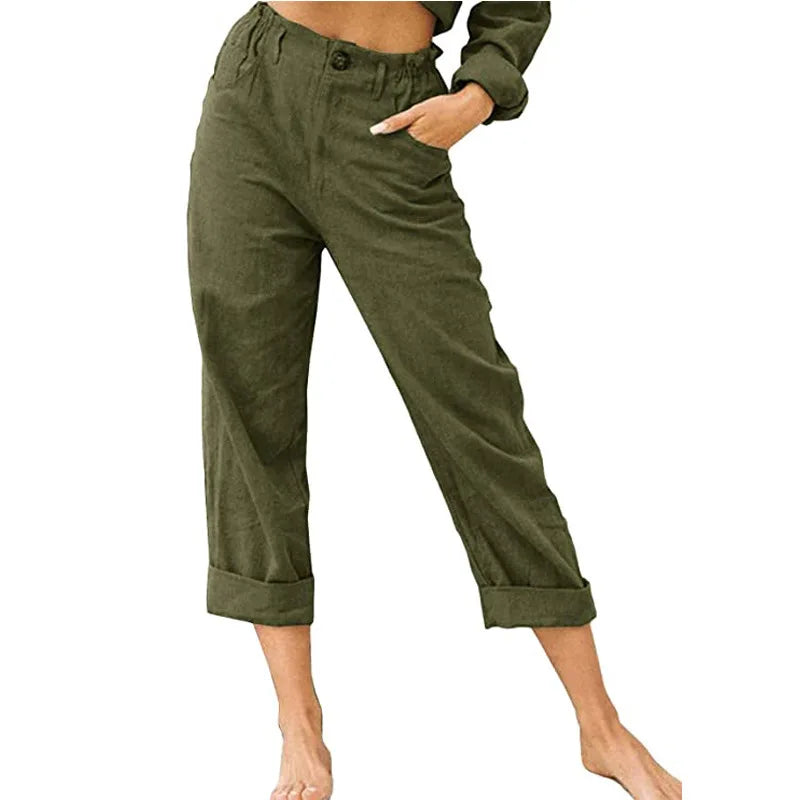 GRACE | Cotton Cropped Women’s Trousers