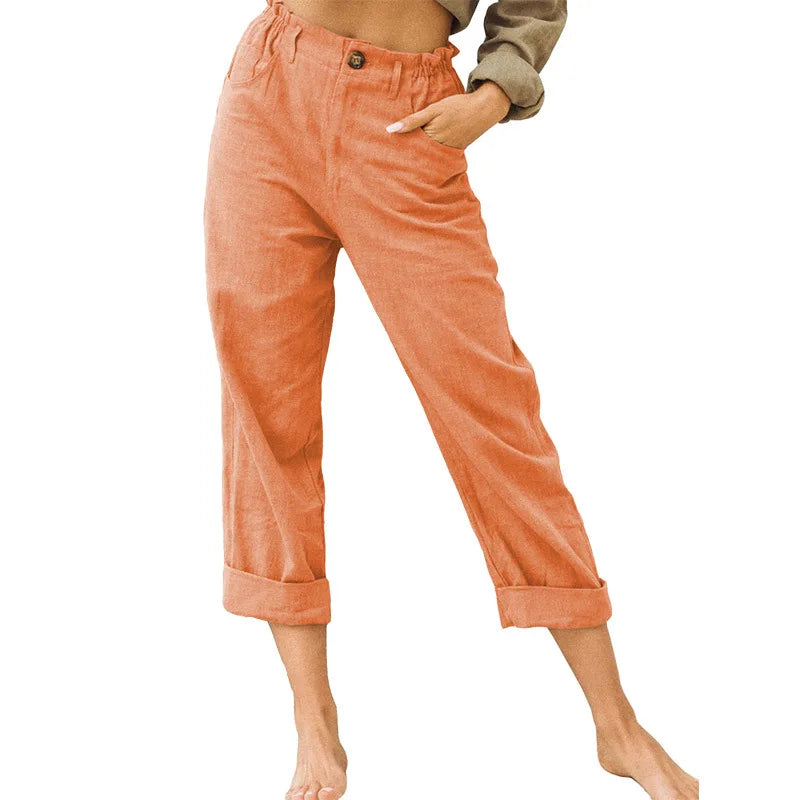 GRACE | Cotton Cropped Women’s Trousers