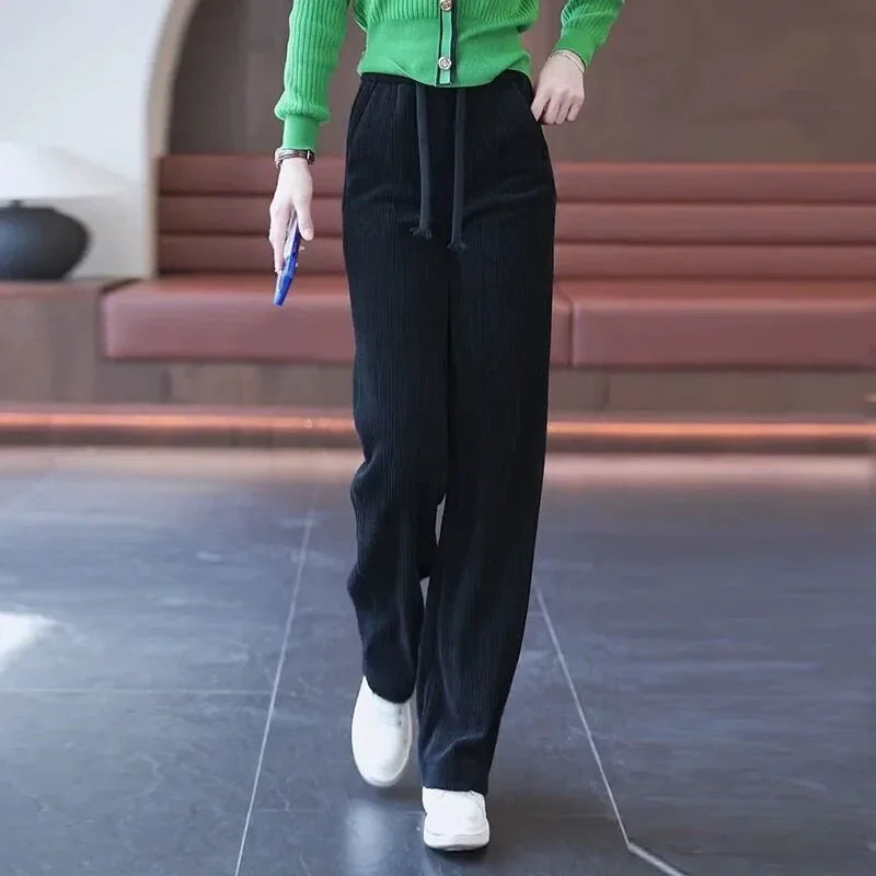 GRACE | Corduroy Wide-Leg Trousers