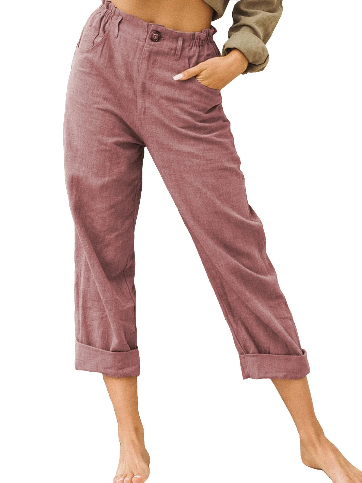 GRACE | Cotton Cropped Women’s Trousers