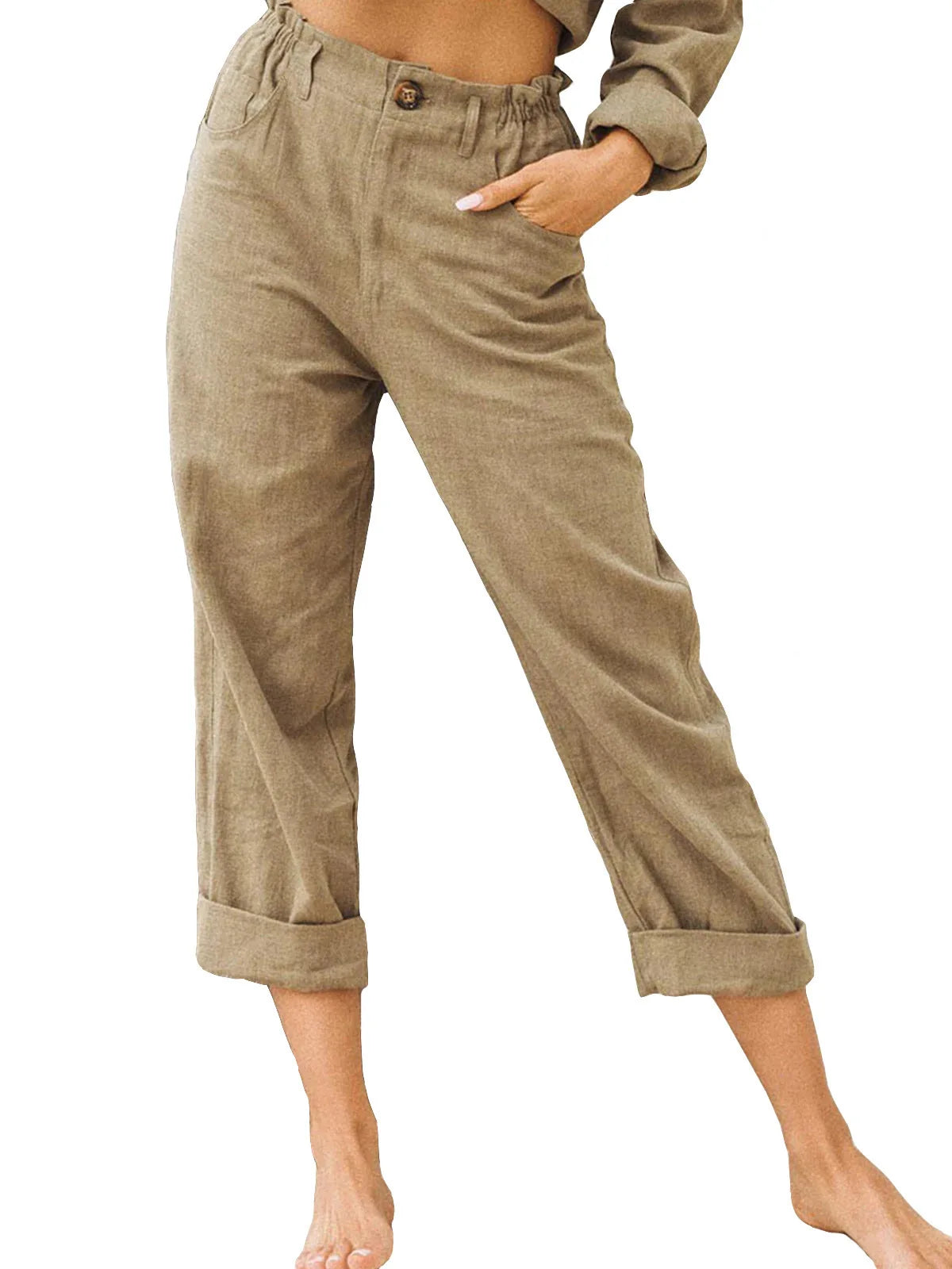 GRACE | Cotton Cropped Women’s Trousers