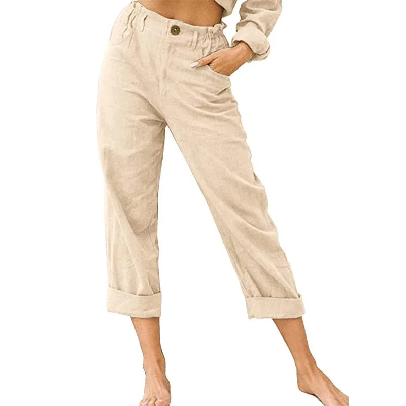GRACE | Cotton Cropped Women’s Trousers