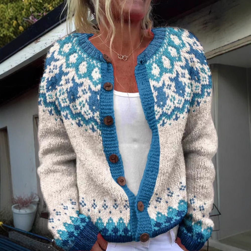 Eva | Cardigan en Laine Islandaise Vintage