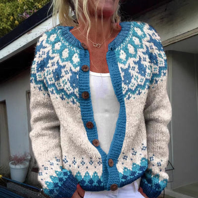 Eva | Cardigan en Laine Islandaise Vintage