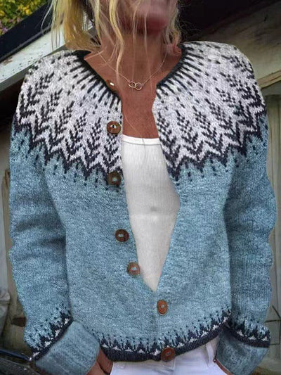 Clara | Cardigan en Laine Islandaise Vintage