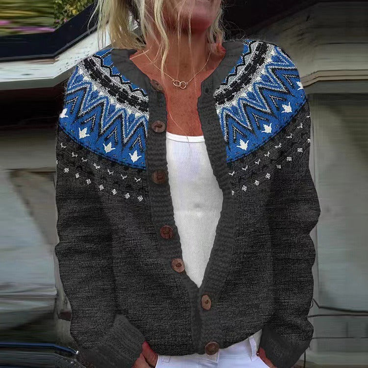 Jade | Cardigan en laine islandaise vintage