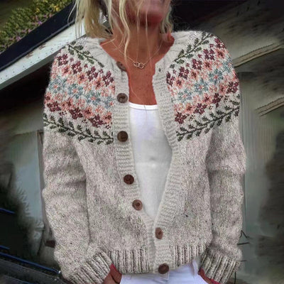 Madelyne | Cardigan en laine islandaise vintage