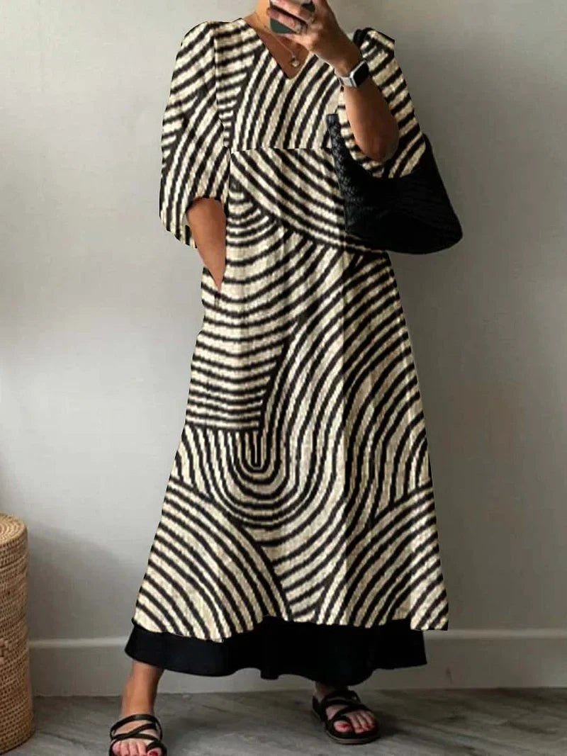 Elegant Printed Dress Karoline