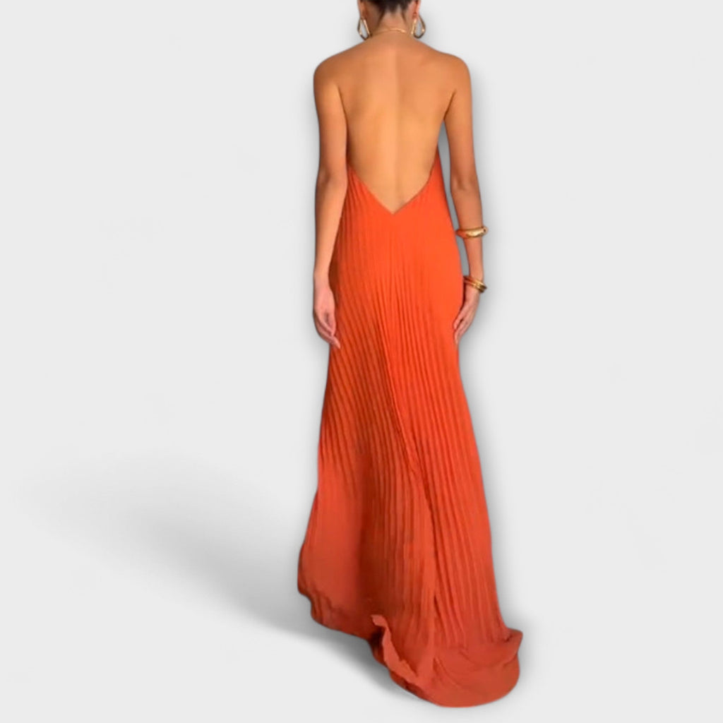 Poppy - Stylish Dress with Pleated Neckline
