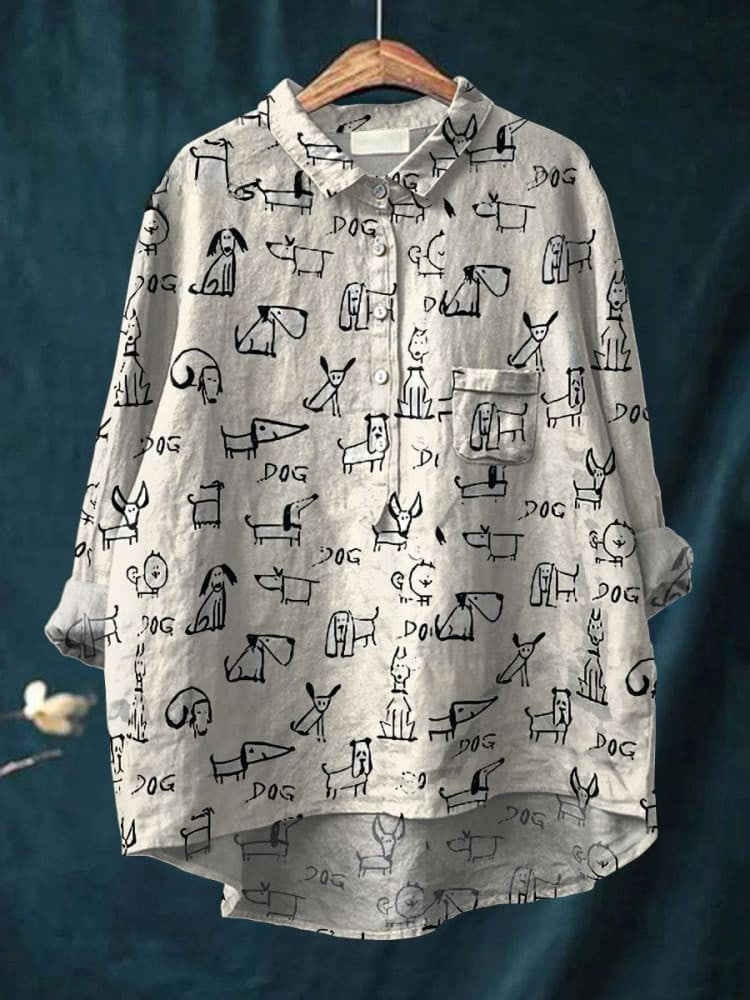 Zoe | T-shirt Chien Doodle