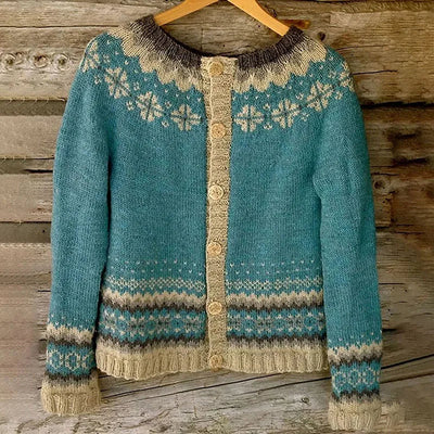 Allaira | Cardigan en laine islandaise vintage