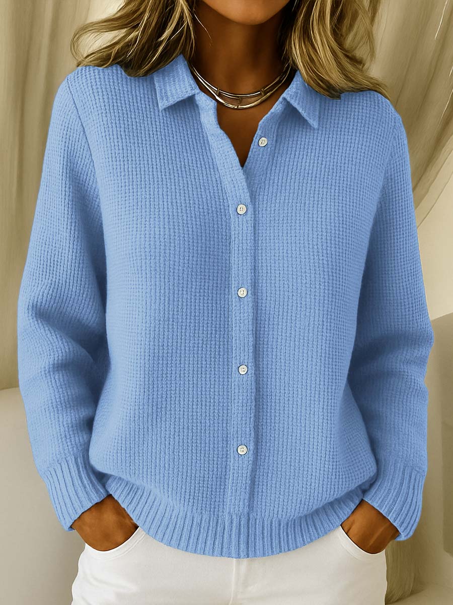 Katrina | Textured Knit Button Cardigan
