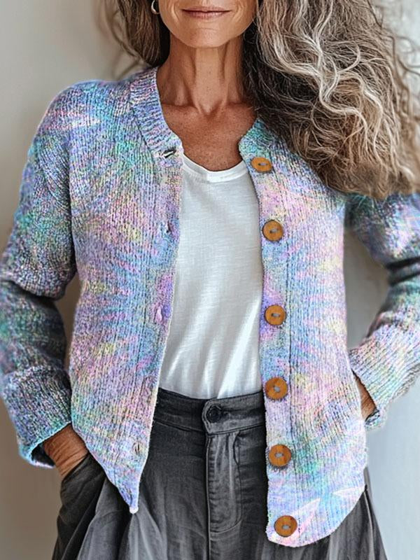 Cardigan Pastel à Motifs Charmeurs Kari