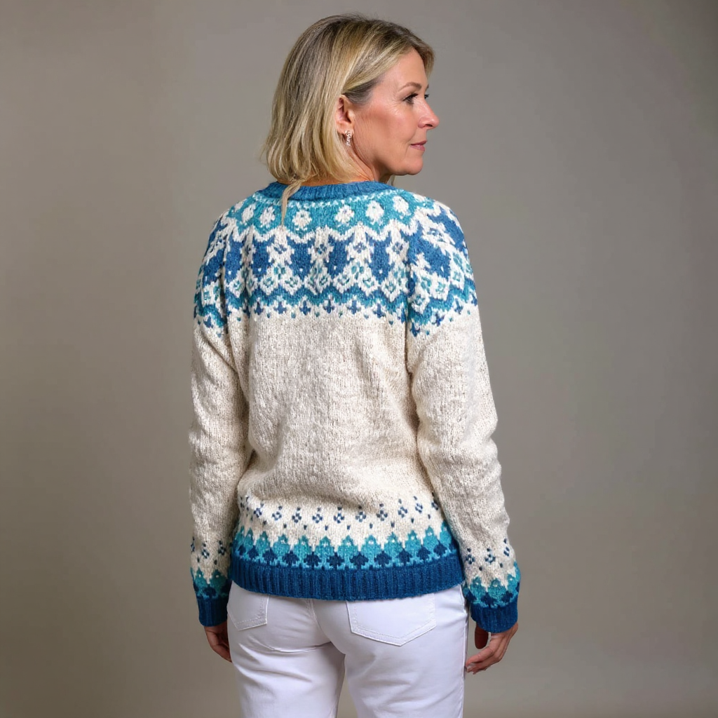Eva | Cardigan en Laine Islandaise Vintage
