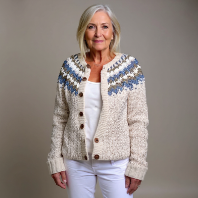 Peyton | Cardigan en Laine Islandaise Vintage