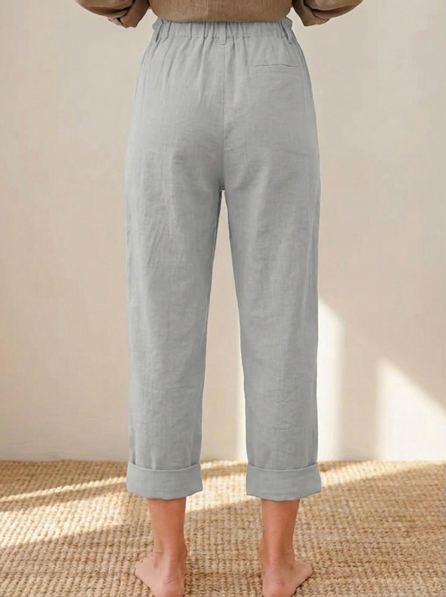 GRACE | Cotton Cropped Women’s Trousers